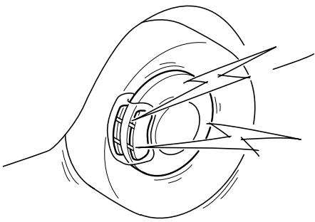 MAZDA CX-7 2012 - Indicateur d'usure des plaquettes - 1