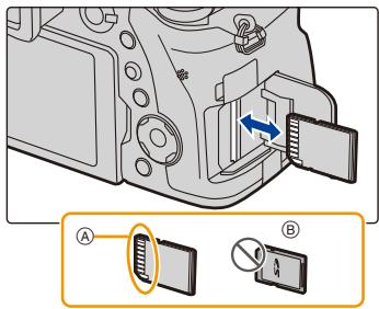 PANASONIC LUMIX DMC-FZ2000 - Insertion et retrait de la carte (en option) - 2