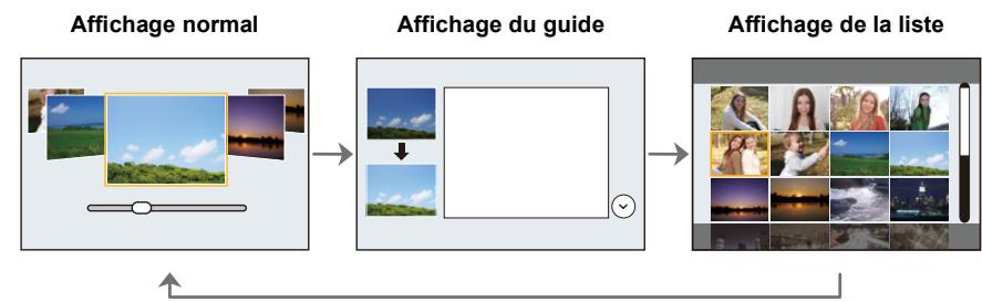 PANASONIC LUMIX DMC-FZ2000 - Appuyez sur [DISP.] pendant que l'écran de sélection de scène est affiché. - 1