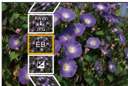 PANASONIC LUMIX DMC-FZ2000 - MENU → [lect.] → [traitement des RAW] - 1