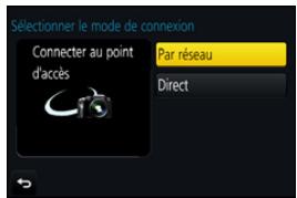 PANASONIC LUMIX DMC-FZ2000 - Pour changer la méthode de connexion - 1