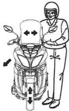 SYM LF18W - INSPECTION DES AMORTISSEURS AVANT - 1