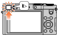 PANASONIC LUMIX DMC-TZ101 - Appuyez sur la touche [LVF]. - 1