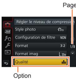 PANASONIC LUMIX DMC-TZ101 - Touchez le réglage à définir. - 2