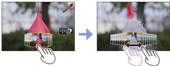 PANASONIC LUMIX DMC-TZ101 - Touchez l'écran et faites glisser les images pour selectionner l'image que vous souhaitez sauvegarder. - 2