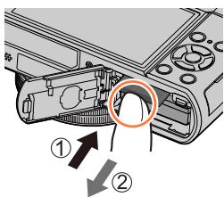 PANASONIC LUMIX DMC-TZ101 - TZ100/TZ101 Insérer et-retirrer la carte (en option) - 1