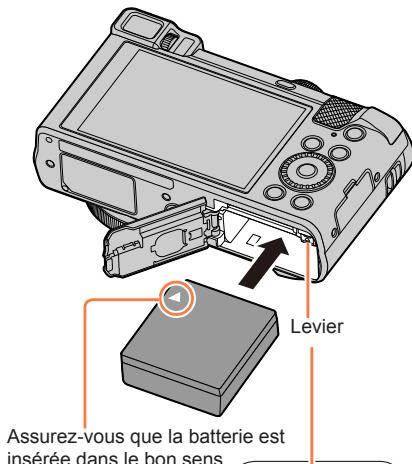 PANASONIC LUMIX DMC-TZ101 - TZ80/TZ81 Insérer la batterie - 2