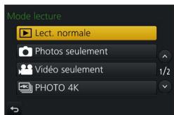 PANASONIC LUMIX DMC-TZ101 - Utilisez  pour selectionner l'option puis appuyez sur [MENU/SET]. - 1
