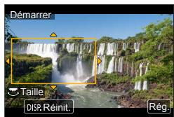 PANASONIC LUMIX DMC-TZ101 - Réglez le cadre de début du recadrage. - 1