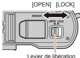 PANASONIC LUMIX DMC-TZ101 - TZ100/TZ101 Insérer la batterie - 1