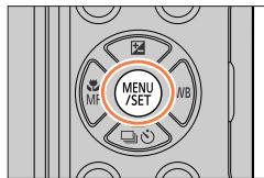 PANASONIC LUMIX DMC-TZ101 - Utilisez  pour selectionner [O] ou [O] et appuyez sur [MENU/SET]. - 3