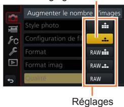 PANASONIC LUMIX DMC-TZ101 - Touchez le réglage à définir. - 3