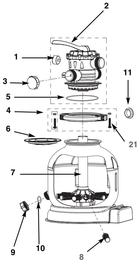 INTEX SF15220 - DETAIL Des PIECES - 1