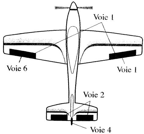 FUTABA FF6XS - MENU DES FONCTIONS AVION (ACRO) - 1