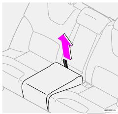 VOLVO V70 R - Tablette rabattable (en option) - 1