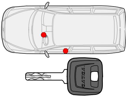 VOLVO V70 R - Clé principale - 1