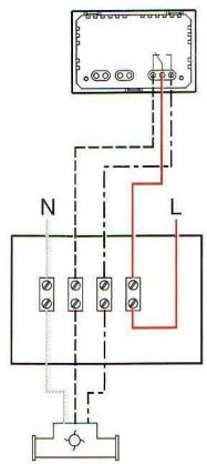 LEGRAND 744 37 - Raccordement d'une chaudière avec vanne commande par moteur à 2 sens de rotation - 2