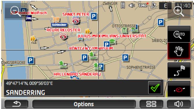 NAVIGON SEAT PORTABLE SYSTEM - Carte au mode Rechercher destination - 1