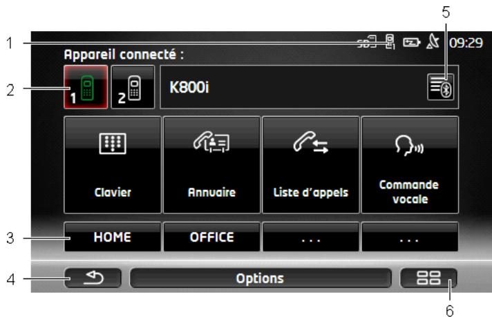 NAVIGON SEAT PORTABLE SYSTEM - Éléments du module mains-libres - 1