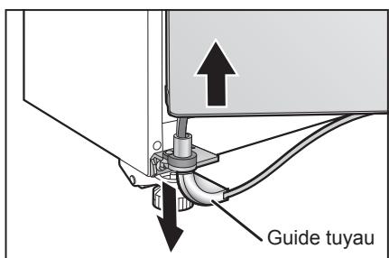 PANASONIC NR-BS53VW3-E - Otez le guide tuyau et déposez la porte. - 2