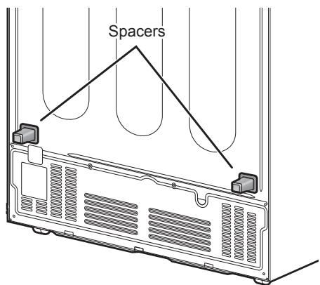 PANASONIC NR-BS53VW3-E - Installing the spacers - 2