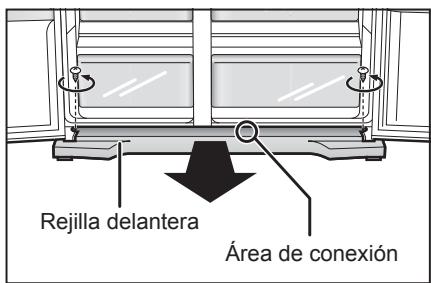 PANASONIC NR-BS53VW3-E - Reconexión de las mangueras de suministro de agua - 2