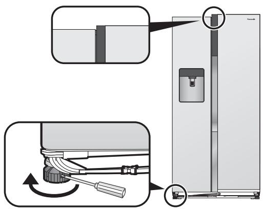 PANASONIC NR-BS53VW3-E - Si la puerta derecha está por debajo de la puerta izquierda - 1