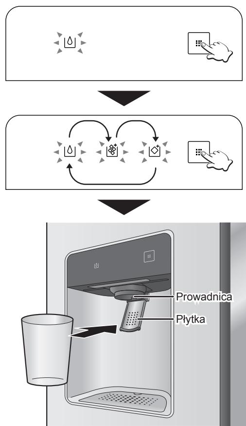 PANASONIC NR-BS53VW3-E - Jak korzystać z Dozownika lodu/wody - 1