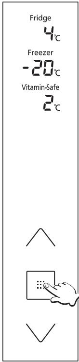 PANASONIC NR-BS53VW3-E - Setting the temperature - 1