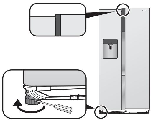 PANASONIC NR-BS53VW3-E - Als de rechter deur lager hangt dan de linker - 1