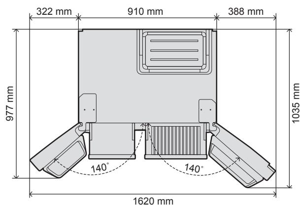 PANASONIC NR-BS53VW3-E - Installieren der Abstandhalter - 4