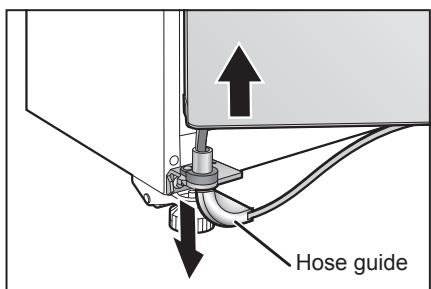 PANASONIC NR-BS53VW3-E - Remove the hose guide, and remove the door. - 2