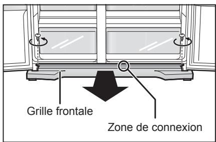 PANASONIC NR-BS53VW3-E - Reconnexion des tuyaux d'alimentation d'eau - 2