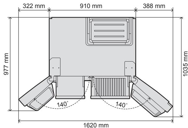 PANASONIC NR-BS53VW3-E - Installing the spacers - 4