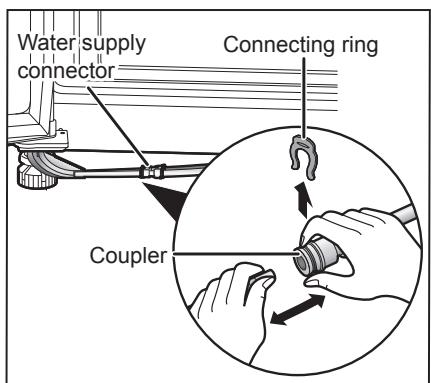 PANASONIC NR-BS53VW3-E - Reconnecting the water supply hoses - 3