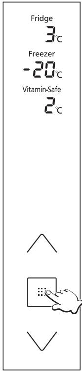 PANASONIC NR-BS53VW3-E - Setting the temperature - 6