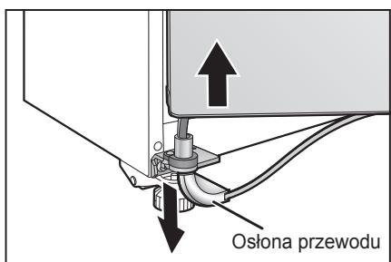 PANASONIC NR-BS53VW3-E - Zdejmij oslone przewodu i zdejmij drzwi. - 2