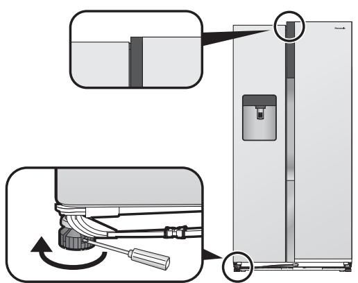 PANASONIC NR-BS53VW3-E - Se la porta destra è più Bassa della porta sinistra - 1