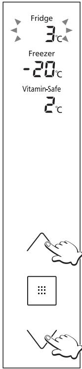PANASONIC NR-BS53VW3-E - Setting the temperature - 5