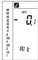 MINOLTA FLASH METER VI - 1) Exposure correction value - 3