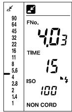 MINOLTA FLASH METER VI - Example of reading, display and simulation - 2