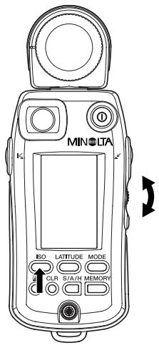 MINOLTA FLASH METER VI - Setting film speed - 1