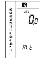 MINOLTA FLASH METER VI - 1) Exposure correction value - 2