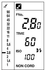 MINOLTA FLASH METER VI - Example of reading, display and simulation - 1