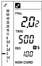 MINOLTA FLASH METER VI - Example of reading, display and simulation - 3