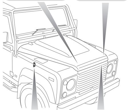 LAND ROVER DEFENDER - Ouverture du capot - 3