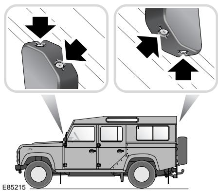 LAND ROVER DEFENDER - Reglage des gicleurs de lave-glace - 1