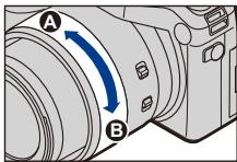LEICA V-LUX TYP 114 - Actionnez la bague manuelle pour définir la mise au point. - 1