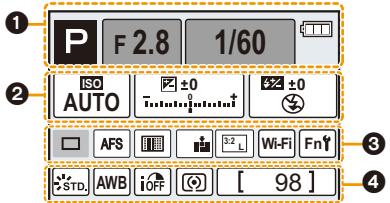 LEICA V-LUX TYP 114 - Information d'enregistrement à l'écran - 1