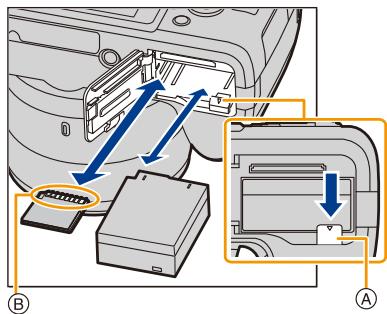 LEICA V-LUX TYP 114 - Insertion et retrait de la carte/la batterie - 2